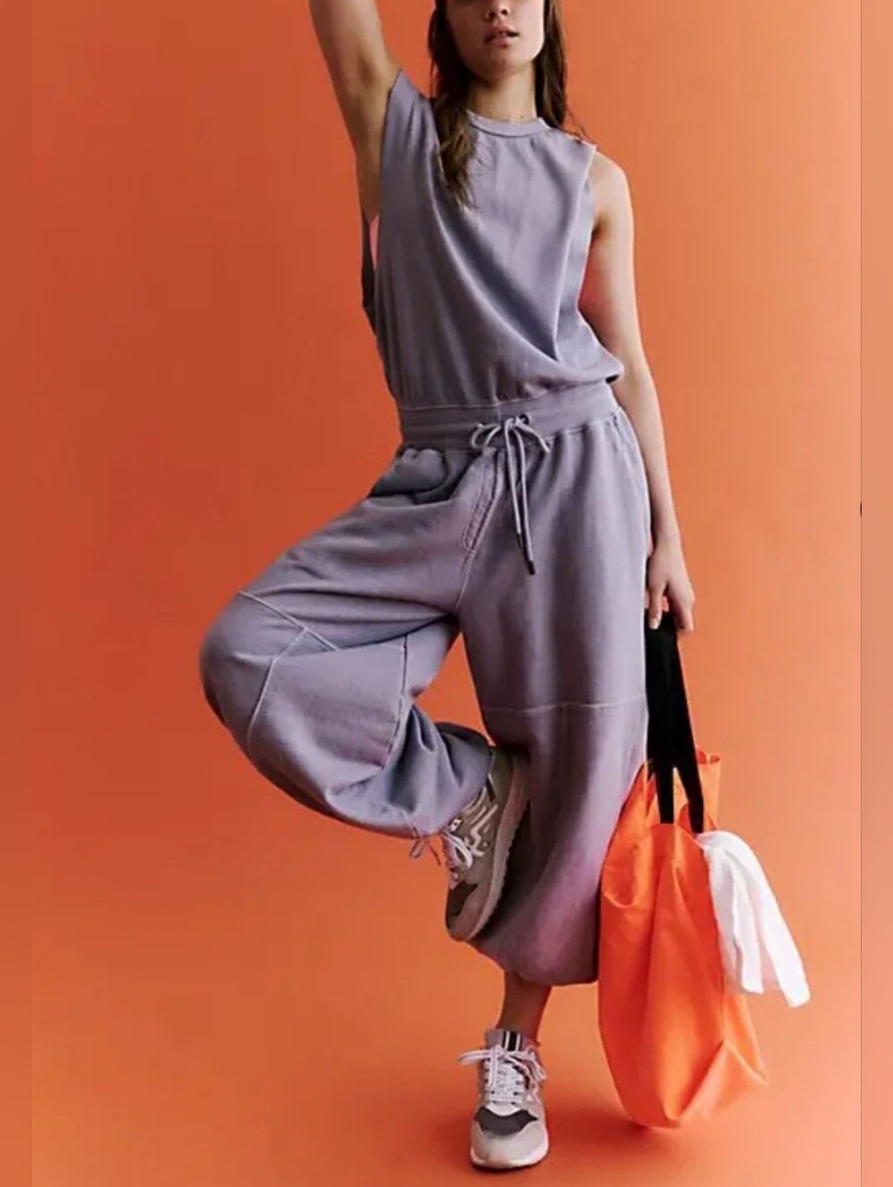 FP Movement by Free People Lavender Wide-Leg Sweatpants